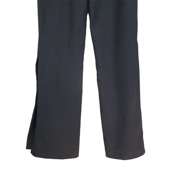 Romeo Juliet Couture Black Straight Wide Button Slit Legs High Rise Pants Size L - Picture 9 of 11